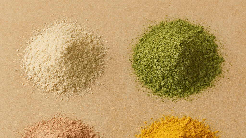 Colored culinary and herbal powders